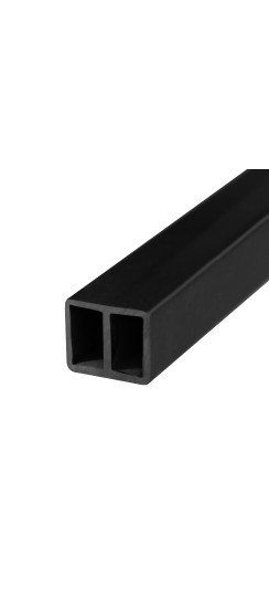 Терморазрыв (спейсер) для термодверей 20х24 мм, черный, длина 3 м