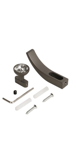 Крючок настенный MB-LM/K-004 GR графит