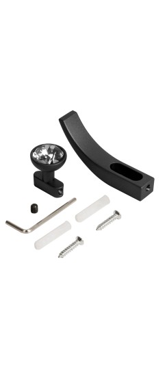 Крючок настенный MB-LM/K-004 BL черный