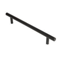 Ручка-скоба мебельная MB-H-005-160 мм BL черный