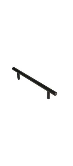 Ручка-скоба мебельная MB-H-005-128 мм BL черный