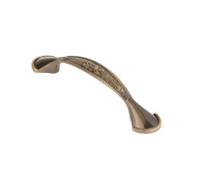 Ручка-скоба мебельная MB-H-001-96 мм OB античная бронза