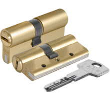 Цилиндровый механизм 164 DBN-E/70 (30+10+30) mm латунь 5 кл.