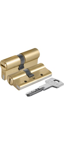 Цилиндровый механизм 164 DBN-E/70 (30+10+30) mm латунь 5 кл.