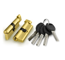 Цилиндровый механизм (A202/70) A2002Knob70(30+10+30) с вертушкой PB латунь