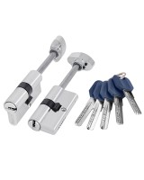 Цилиндровый механизм (Z407/75) Z4007Tang75(40+10+25) со штоком CP хром