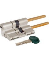 Цилиндровый механизм под вертушку (дл. шток) C31P313101C5 (62 мм/26+10+26), МАТ.НИКЕЛЬ