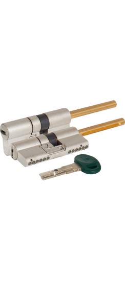 Цилиндровый механизм под вертушку (дл. шток) C31P313101C5 (62 мм/26+10+26), МАТ.НИКЕЛЬ