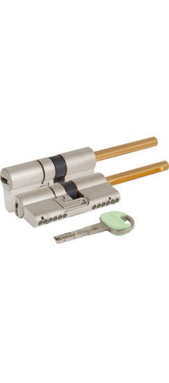 Цилиндровый механизм под вертушку (дл. шток) C48P313101 (62 мм/26+10+26), МАТ.НИКЕЛЬ