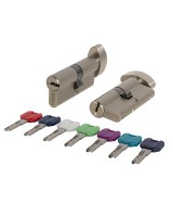 Цилиндровый механизм MaxPro7002Knob80mm(45+10+25) SN никель 7key с вертушкой