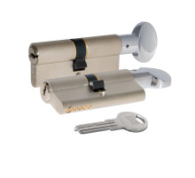 Цилиндровый механизм с вертушкой 164 SM/68 (26+10+32) mm никель 5 кл.