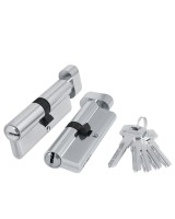 Цилиндровый механизм (200 ZM/110) 2000ZMKnob110(55+10+45) CP хром 5Key с вертушкой