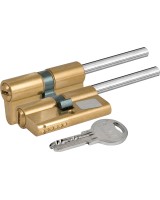 Цилиндровый механизм под вертушку (дл.шток) 164 SX/91 (55+10+26) mm латунь 5 кл.