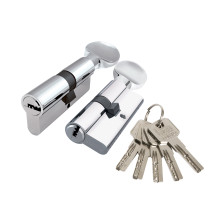 Цилиндровый механизм Z3002Knob110(55+10+45) с вертушкой CP хром