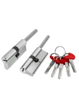 Цилиндровый механизм D-PRO5007 Tang 90 w/k (55+10+25) CP хром 5Key  без верт.