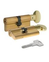 Цилиндровый механизм с вертушкой 164 BM/90 (40+10+40) mm латунь 5 кл.