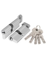 Цилиндровый механизм (AZ202/70) AZ2002Knob70 (30+10+30) CP хром