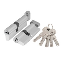 Цилиндровый механизм (AZ202/70) AZ2002Knob70 (30+10+30) CP хром