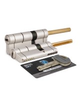 Цилиндровый механизм под вертушку (дл. шток) C55P513101C5 (82 мм/46+10+26), МАТ.НИКЕЛЬ