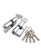 Цилиндровый механизм Z3002Knob80(30+10+40) с вертушкой CP хром