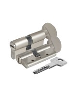 Цилиндровый механизм с вертушкой 164 DBM-E/80 (35+10+35) mm никель 5 кл.