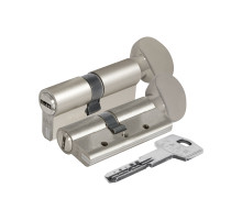 Цилиндровый механизм с вертушкой 164 DBM-E/80 (35+10+35) mm никель 5 кл.