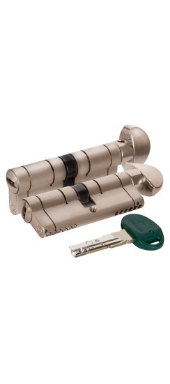 Цилиндровый механизм с вертушкой C31F364601RC5 (82 мм/31+10+41), МАТ.НИКЕЛЬ (верт. 99.506)