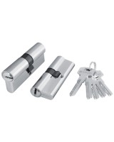 Цилиндровый механизм (200 ZA/80) 2000ZAKey80(35+10+35) CP хром 5Key