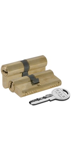 Цилиндровый механизм 164 SN/90 (30+10+50) mm упк.БЛИСТЕР латунь 5 кл.