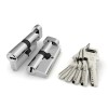 Цилиндровый механизм (R602) R6002Knob68(26+10+32) CP хром 5Key с вертушкой