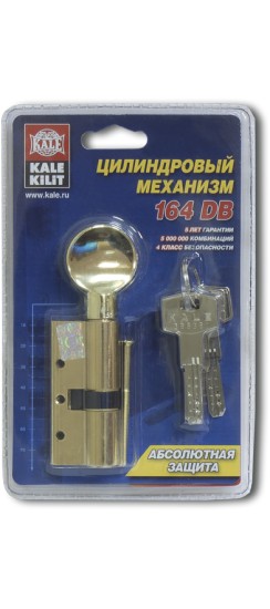 Цилиндровый механизм с вертушкой 164 DBM-E/70 (30+10+30) mm никель 5 кл.