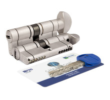 Цилиндровый механизм с вертушкой CP4F414101R (82 мм/36+10+36) МАТ.НИКЕЛЬ