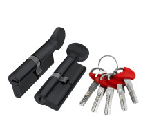 Цилиндровый механизм (D-PRO502/70) D-PRO5002Knob70(30+10+30) BL черный 5Key