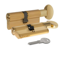 Цилиндровый механизм с вертушкой 164 SM/80 (30+10+40) mm латунь 5 кл.