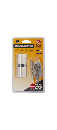 Цилиндровый механизм 164 OBS SNE/62 (26+10+26) mm никель 5 кл.