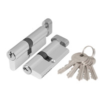 Цилиндровый механизм (AZ102/90) AZ1002Knob90 (40+10+40) CP хром