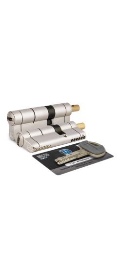 Цилиндровый механизм под вертушку C55F464601C5 (92 мм/41+10+41), МАТ.НИКЕЛЬ