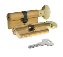 Цилиндровый механизм с вертушкой 164 BM/100 (45+10+45) mm латунь 5 кл.