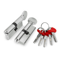 Цилиндровый механизм (D-PRO502/80) D-PRO5002Knob80(35+10+35) CP хром 5Key