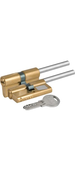 Цилиндровый механизм под вертушку (дл.шток) 164 SX/86 (50+10+26) mm латунь 5 кл.