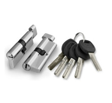 Цилиндровый механизм (A202/90) A2002Knob90(45+10+35) с вертушкой SN никель