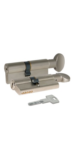 Цилиндровый механизм с вертушкой 164 BM/100 (45+10+45) mm никель 5 кл.