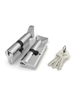 Цилиндровый механизм (100 CM/80) 1000CMKnob80(35+10+35) CP хром 3Key с вертушкой