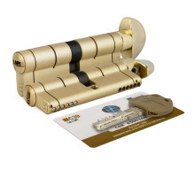 Цилиндровый механизм с вертушкой C39F464601RLC5 (92 мм/41+10+41), ЛАТУНЬ (PVD) (верт. 99.506)