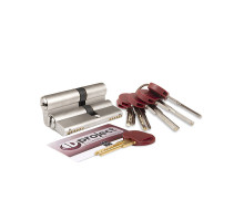 Цилиндровый механизм DPC1D4646 S3 (92 мм/41+10+41) САТИН.НИКЕЛЬ, 5+1кл.