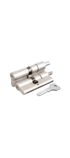 Цилиндровый механизм под вертушку Cisa ASIX OE302-23.12 (100 мм/45+10+45), НИКЕЛЬ