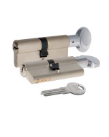 Цилиндровый механизм с вертушкой 164 SM/70 (30+10+30) mm никель 5 кл.