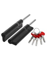 Цилиндровый механизм D-PRO5007 Tang 105 w/k (70+10+25) BL-24 черный 5Key без верт.