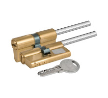 Цилиндровый механизм под вертушку (дл.шток) 164 SX/76 (40+10+26) mm латунь 5 кл.