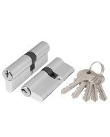 Цилиндровый механизм (AZ100/60) AZ1000Key60 (25+10+25) CP хром